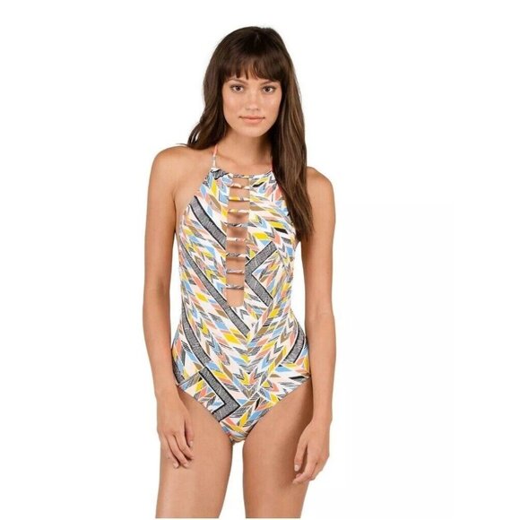 Volcom Women's Tidal Motion 1 Piece Swimsuit Size‎ XS - Picture 1 of 7